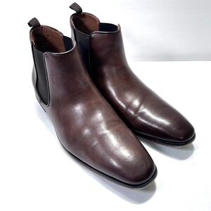 Tommy Hilfiger Mens Sesame Brown Chelsea Boots Shoes US 12M